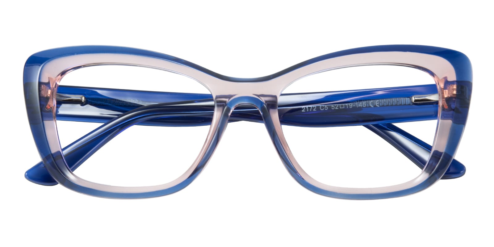 Cat Eye Eyeglasses, Full Frame Blue TR90 - FP2914