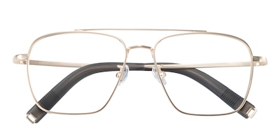 Milwaukee Golden Aviator Metal Eyeglasses