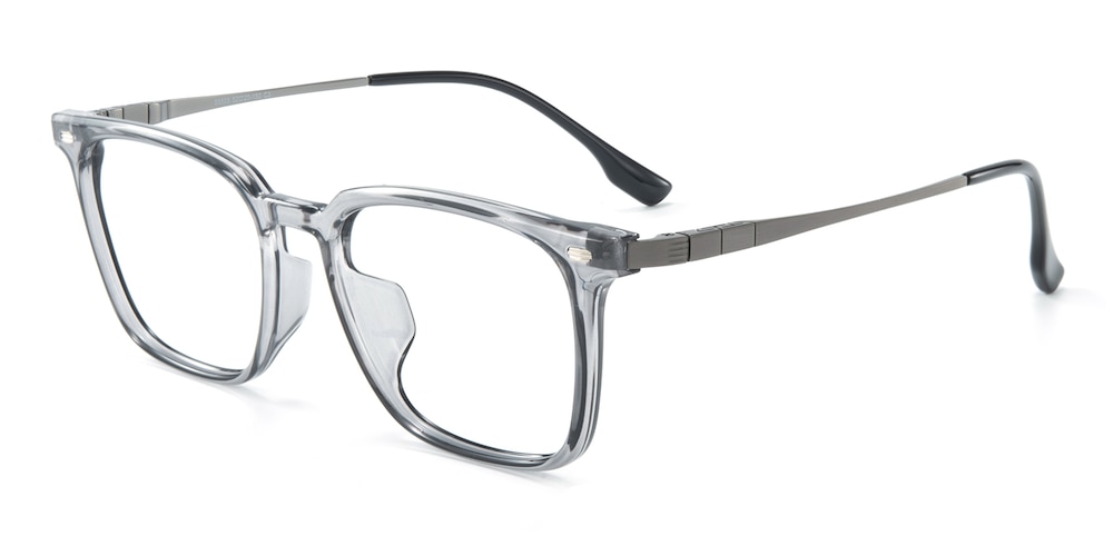Pueblo Gray Square Titanium Eyeglasses