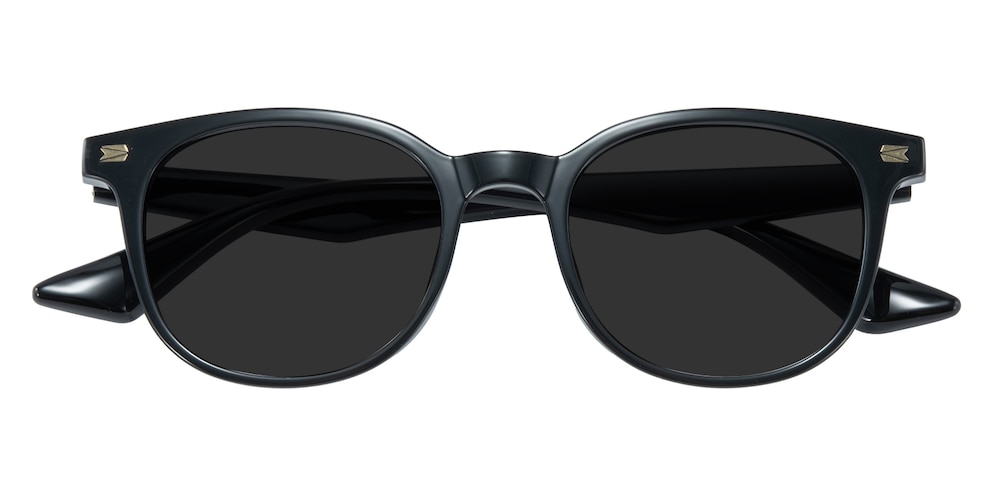 Hutchinson Black Oval TR90 Sunglasses