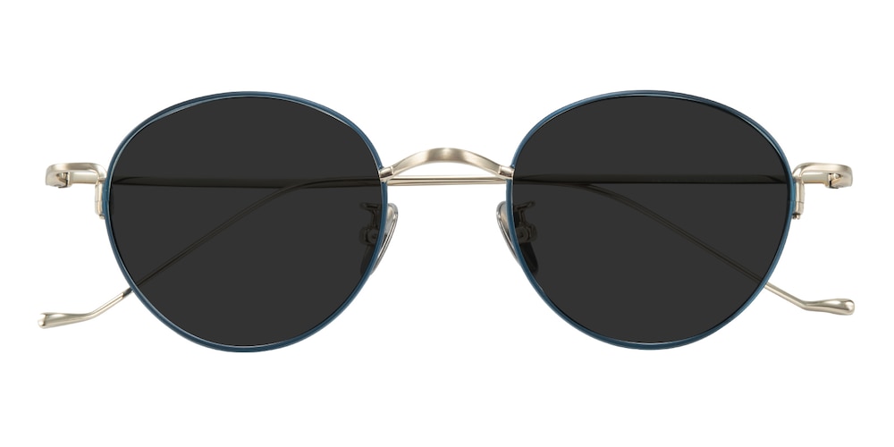 Moorhead Green Oval Titanium Sunglasses