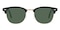 Daikon Black Oval TR90 Sunglasses