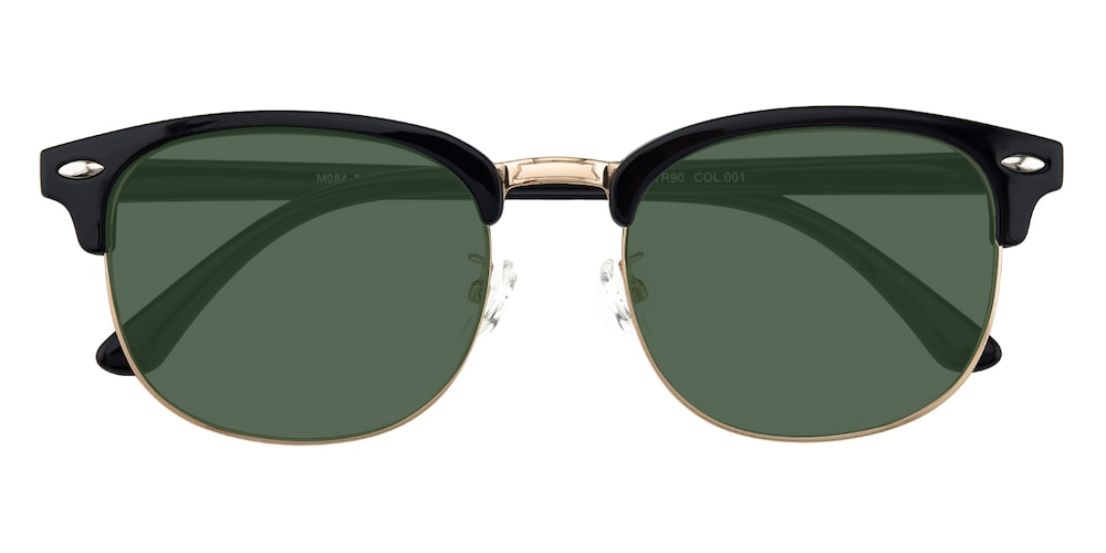 Buzz Black Oval TR90 Sunglasses