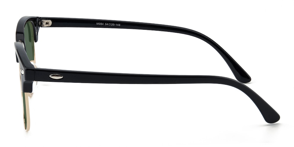 Buzz Black Oval TR90 Sunglasses
