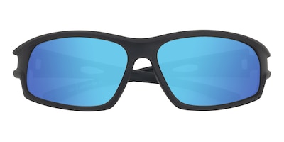 Wythe Black Rectangle TR90 Plastic Sunglasses