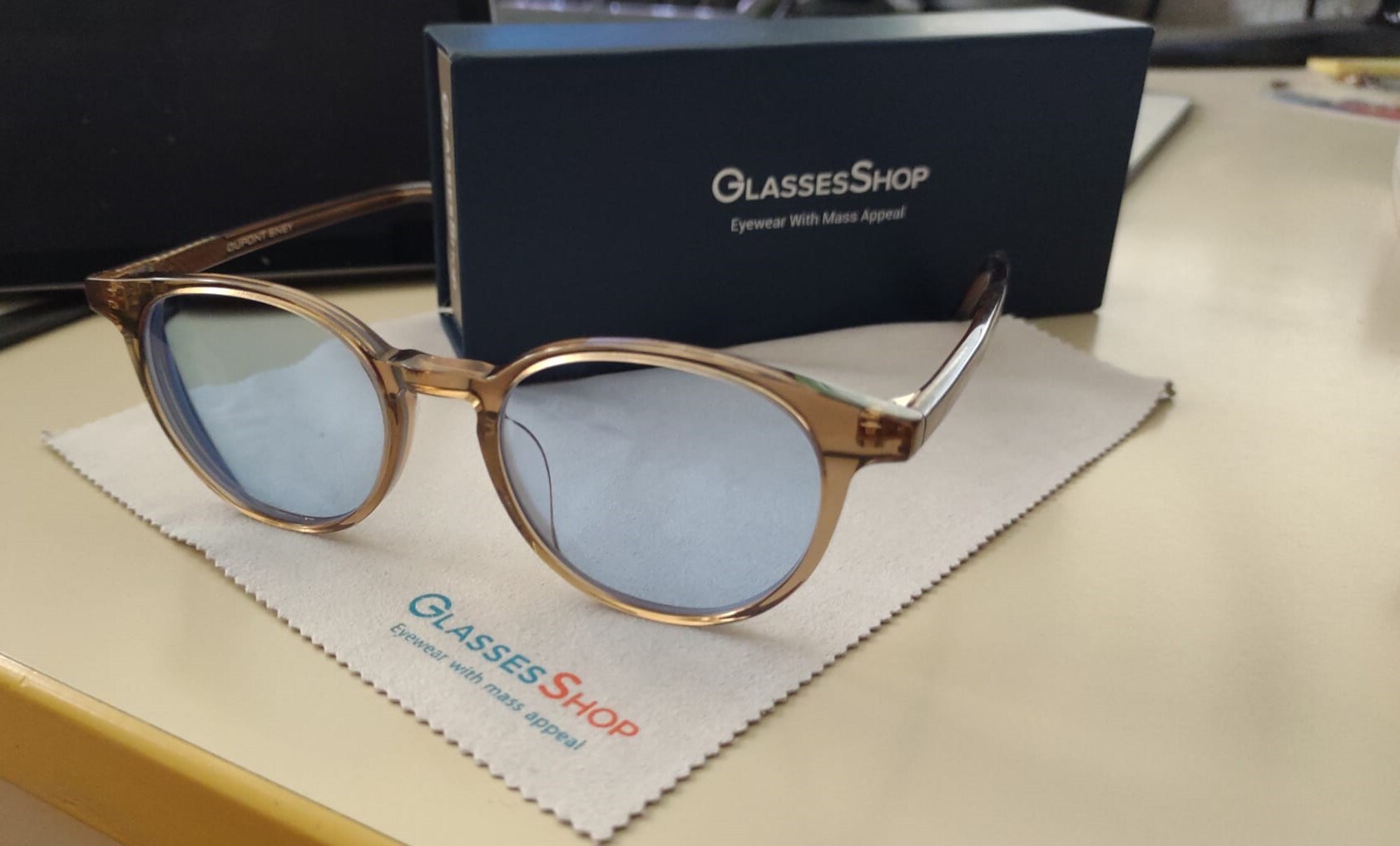 Joplin Round Champagne FullFrame Acetate Eyeglasses