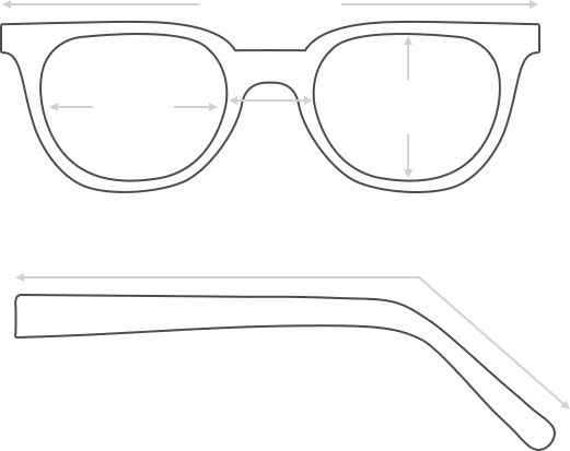 Macon Rectangle - Black/Purple Eyeglasses